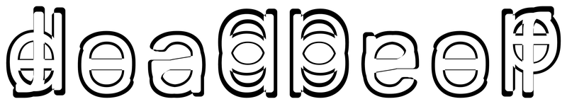 Ambigram for deadbeef in Rubik-regular